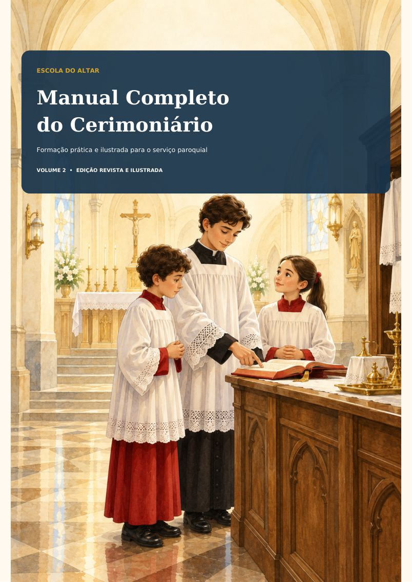 Capa real do Manual Completo do Cerimoniário.